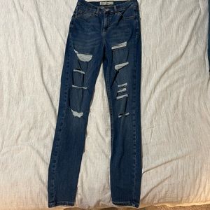 Topshop Jamie Moto Jeans Ripped